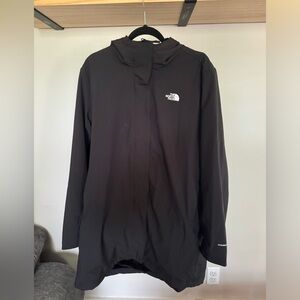 The North Face black long coat